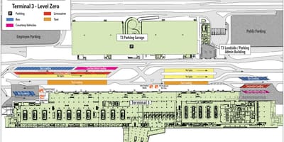 拉斯维加斯机场的地图终端3