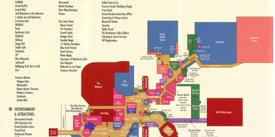 地图米高梅大酒店拉斯维加斯
